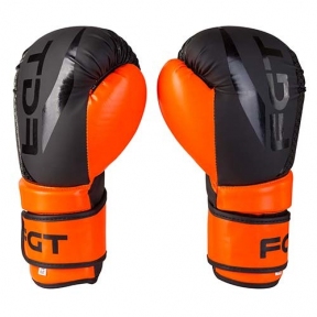 Боксерские перчатки FGT, Flex, оранж/черный