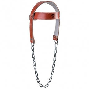 Обтяжувач на голову, коричневий, шкіра, FT0026.