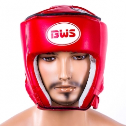 Шлем защитный BWS, размер S, M, L, красный, DX450