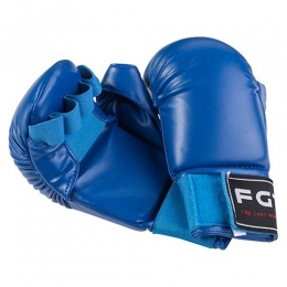 Накладки для карате FGT, PU4008, S, M, синій