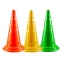 Фишки (конусы) разметочные с отверстиями H=50см. Оранжевый, желтый, зеленый.